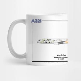 Airbus A321 - Air China "Beautiful Sichuan 2" (Art Print) Mug